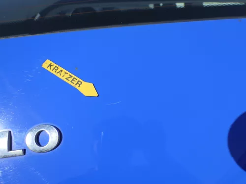 VW Polo 9N3 9N Heckklappe Kofferraumklappe Klappe blau LA5F ohne Anbauteile (185250)
