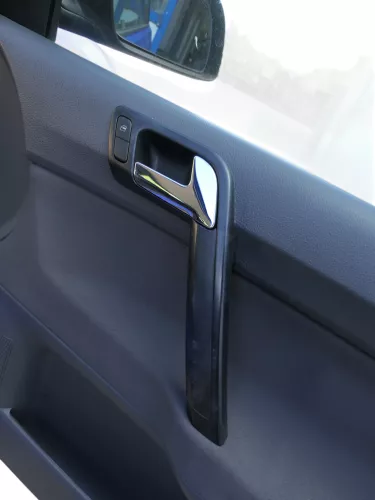 1x VW Polo 9N Türverkleidung Verkleidung Tür vorne rechts 2/3-Türer Griff Öffner (185252)