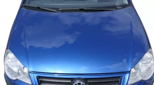 VW Polo 9N3 Cross Motorhaube KLappe vorne blau LA5K