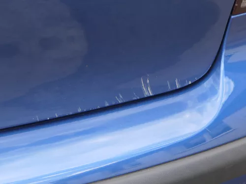 VW Polo 9N3 9N Heckklappe Kofferraumklappe Klappe blau LA5K ohne Anbauteile (185286)