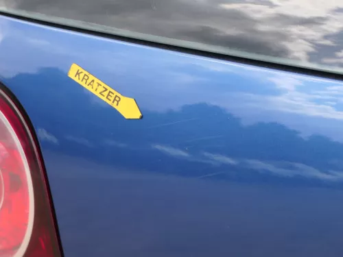 VW Polo 9N3 9N Heckklappe Kofferraumklappe Klappe blau LA5K ohne Anbauteile (185286)