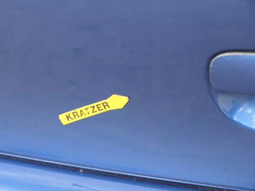 VW Polo 9N3 9N Heckklappe Kofferraumklappe Klappe blau LA5K ohne Anbauteile (185286)