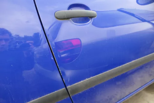 Seat Ibiza 6L Tür Fahrertür 2/3-Türer vorne rechts blau LS5G ohne Anbauteile (180868)