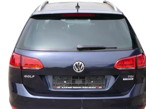 VW Golf 7 5G Kombi Variant Heckklappe Klappe Scheibe hinten blau LH5X