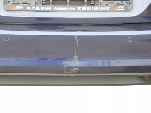 Golf 7 5G AU Kombi Variant Stoßstange hinten Heckstoßstange blau LH5X Spoile PDC (185460)