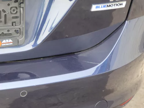 Golf 7 5G AU Kombi Variant Stoßstange hinten Heckstoßstange blau LH5X Spoile PDC (185460)