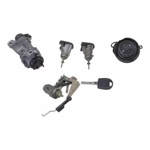 VW Polo 9N 9N3 Schloßsystem 2 Türschloß 1x Schlüssel Zündschloß Heckschloß KEIN (149779)