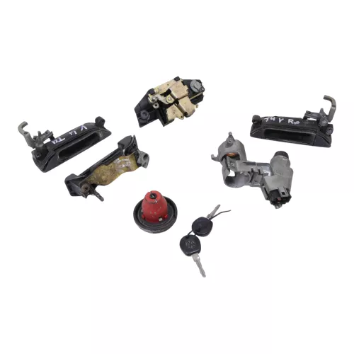 VW T4 Schloßsystem Türschloß Tür 2x Schlüssel Schloß Zündschloß Heckschloß (149782)