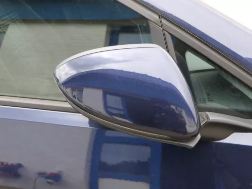 Golf 7 5G ektrischer Spiegel Außenspiegel rechts blau LH5X Memory anklappbar ##