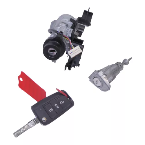 VW Golf 7 5G Schloßsystem 1x Türschloß mit 1x Schlüssel Schloß Zündschloß