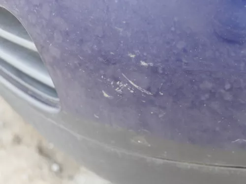 VW Golf 4 Stoßstange vorne Frontstoßstange Stoßfänger blau LB5N SWR -ohne Kappen (185726)