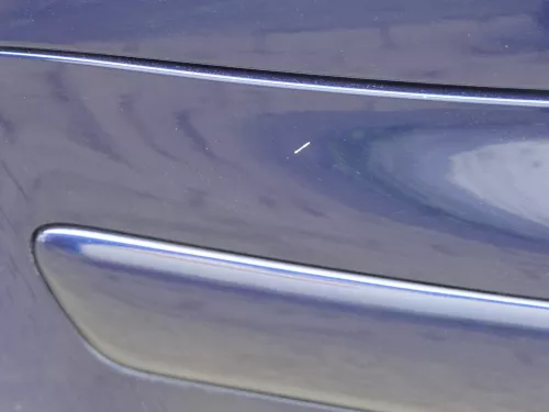 VW Golf 4 Stoßstange vorne Frontstoßstange Stoßfänger blau LB5N SWR -ohne Kappen (185726)