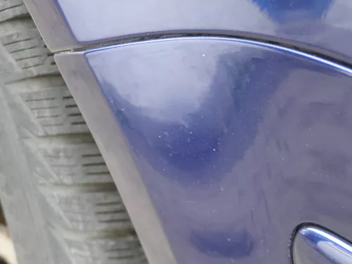 VW Golf 4 Stoßstange vorne Frontstoßstange Stoßfänger blau LB5N SWR -ohne Kappen (185726)