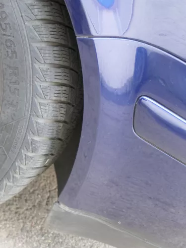 VW Golf 4 Stoßstange vorne Frontstoßstange Stoßfänger blau LB5N SWR -ohne Kappen (185726)