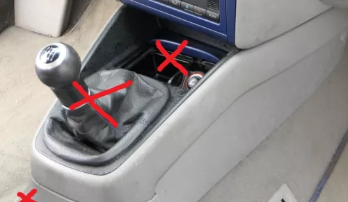 VW Golf 4 Bora Mittelkonsole Mitteltunnel um Schaltung 1J1863201D grau