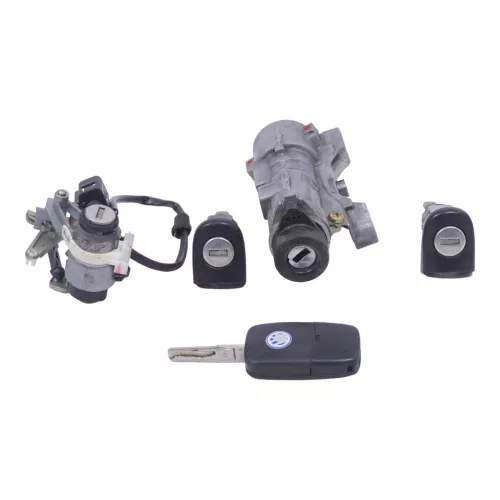 VW Golf 4 Lim Schloßsystem 2x Türschloß 1x Schlüssel Schloß Zündschloß Hecksch F