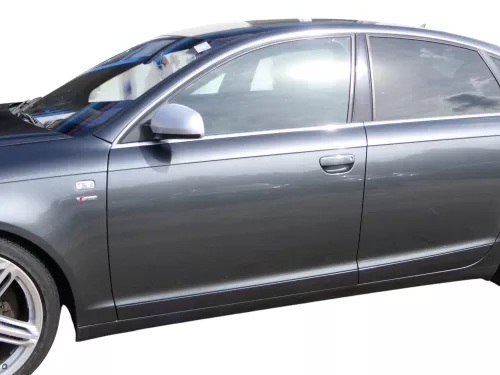 Audi A6 4F C6 Tür Türblatt vorne links Fahrertür grau LZ7S - ohne Anbauteile (185858)
