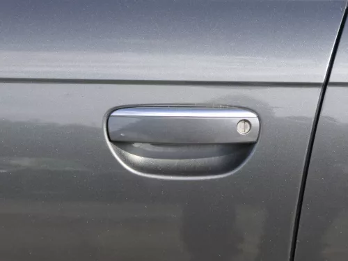 Audi A6 4F C6 Tür Türblatt vorne links Fahrertür grau LZ7S - ohne Anbauteile (185858)