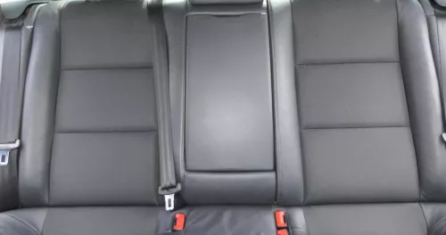 A6 4F C6 Sitz Rückbank Rücksitzbank hinten 3-Punkt-Gurt schwarz Leder Perlna kla (185882)