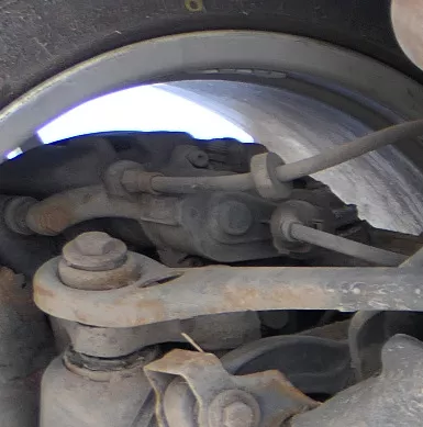 Audi A6 4F Bremssattel Bremszylinder links hinten 4F0615403H elektrisch + Halter (185960)