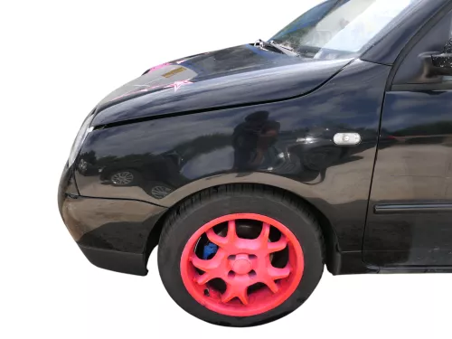 VW Lupo 6X Kotflügel vorne links schwarz L041