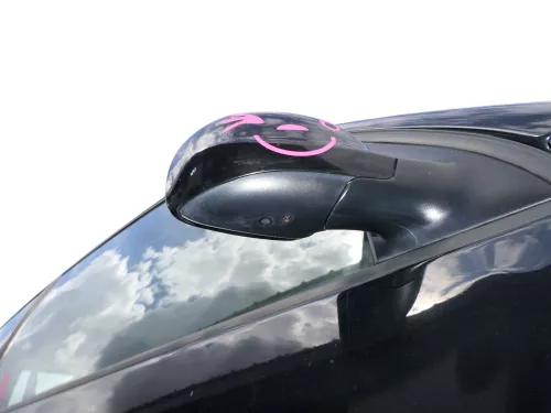 VW Lupo Arosa mechanischer manueller Außenspiegel rechts schwarz L041 (185992)