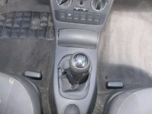 VW Lupo Polo 6N2 Schaltknauf Schaltsack Schaltung Schaltknüppel schwarz Leder (185997)