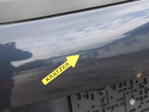 Golf 5 6 Kombi Variant AJ5 hinten Heckklappe mit Scheibe Deckel blau grau LC5F (186023)