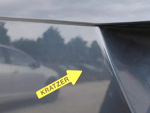 Golf 5 6 Kombi Variant AJ5 hinten Heckklappe mit Scheibe Deckel blau grau LC5F (186023)