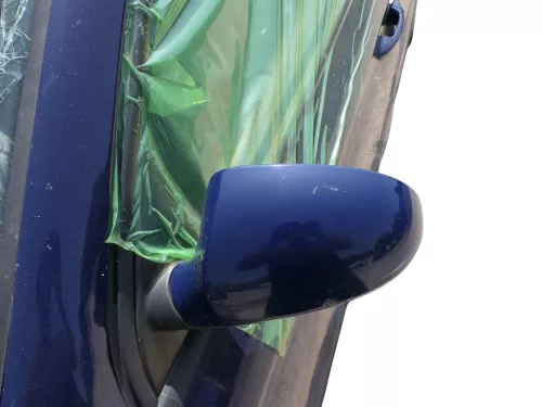 VW Passat 3C elektrischer Spiegel Außenspiegel links mit Glas Blinke blau LA5E (186191)