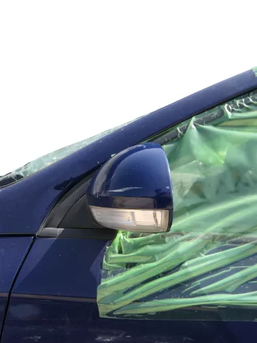 VW Passat 3C elektrischer Spiegel Außenspiegel links mit Glas Blinke blau LA5E (186191)