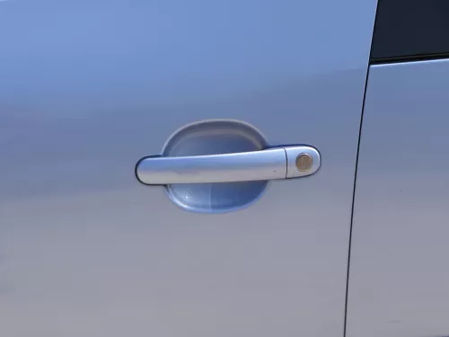 Skoda Roomster 5J Tür vorne links Fahrertür blau LF5Y (ohne Anbauteile) (186254)