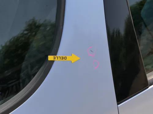 Skoda Roomster 5J Tür vorne links Fahrertür blau LF5Y (ohne Anbauteile) (186254)