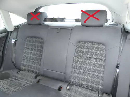 Audi A5 8T Sportback Sitz Rückbank Rücksitzbank hinten 3-Punkt-Gurt schwarz