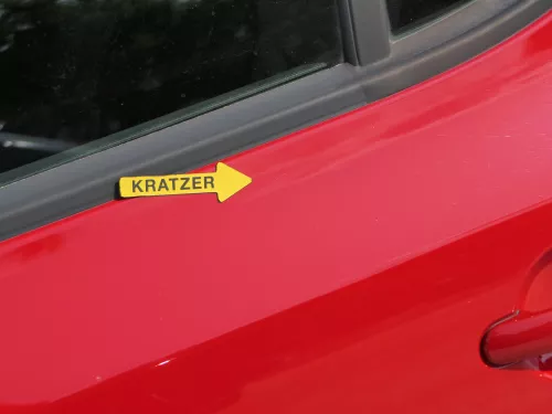 Skoda Fabia 5J Limousine Tür hinten links rot LF3K - ohne Anbauteile (186438)