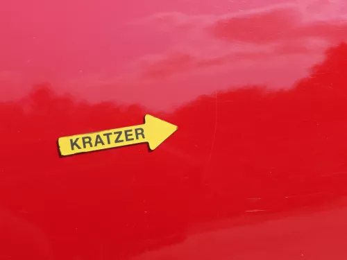 Skoda Fabia 5J Limousine Tür hinten links rot LF3K - ohne Anbauteile (186438)