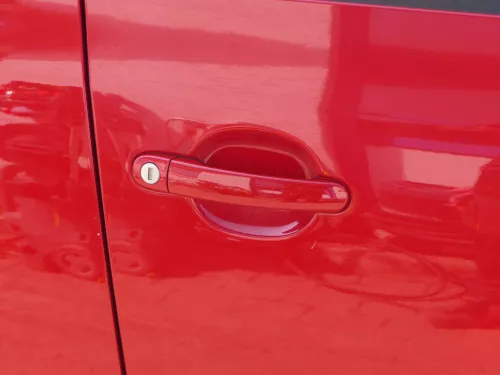 Fabia 5J Limousine Tür vorne rechts Beifahrertür rot LF3K - ohne Anbauteile (186440)