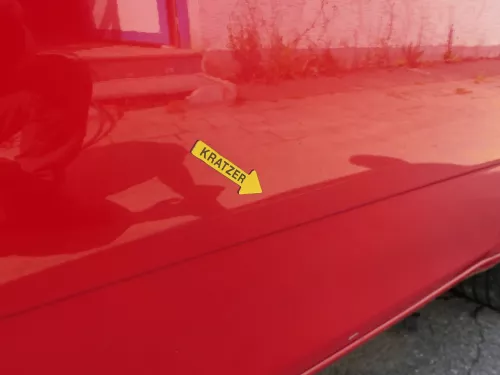 Fabia 5J Limousine Tür vorne rechts Beifahrertür rot LF3K - ohne Anbauteile (186440)