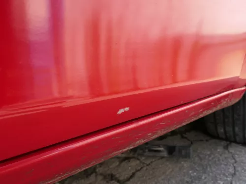 Fabia 5J Limousine Tür vorne rechts Beifahrertür rot LF3K - ohne Anbauteile (186440)