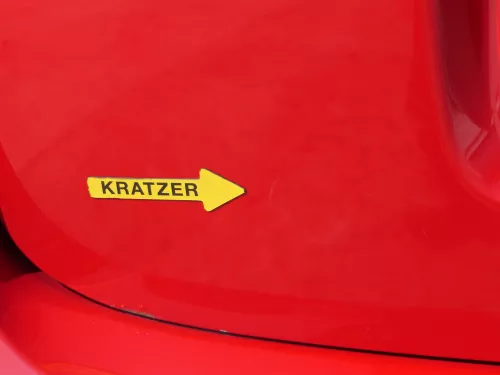 Skoda Fabia 5J Limousine Schrägheck Heckklappe hinten mit Scheibe rot LF3K (186443)