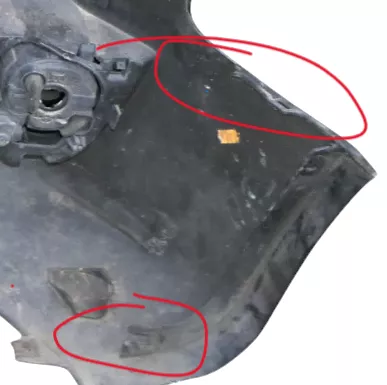 Audi A5 8T Frontstoßstange Stoßstange vorn vorne Stoßfänger schwarz LZ9Y- MÄNGEL (186467)