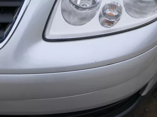 VW Touran 1T Stoßstange vorne Frontstoßstange Stoßfänger silber LA7W (186545)