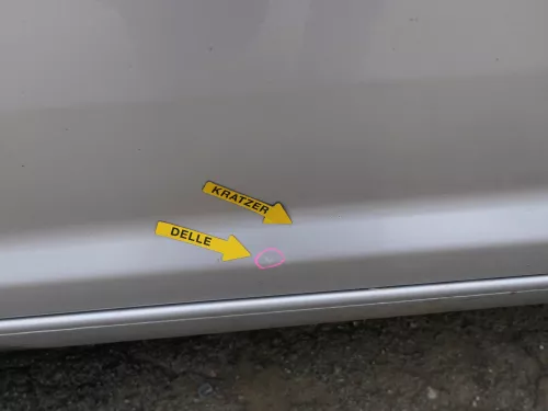 VW Touran 1T 1T3 Tür vorne links Fahrertür silber LA7W -OHNE Anbauteile - ROST (186546)