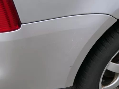 VW Touran 1T Stoßstange hinten Heckstoßstange Stoßfänger silber LA7W (186551)