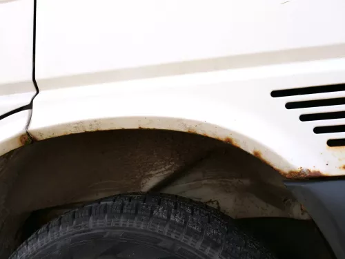 VW T4 kurze Version Kotflügel vorne rechts weiß R902 7D0821104B