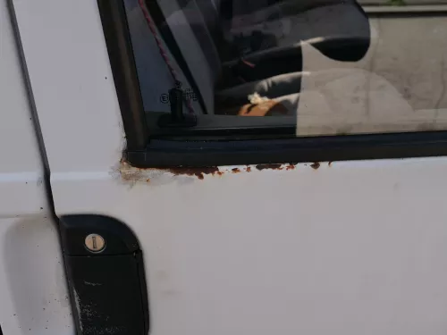 VW T4 Tür vorne rechts weiß R902 Beifahrertür Caravelle 7D0831056C ohneAnbauteil (186814)