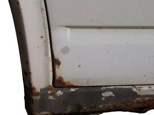 T4 Tür vorne links Fahrertür Caravelle Multiavan -ohne Anbauteile -  weiß R902 (186816)