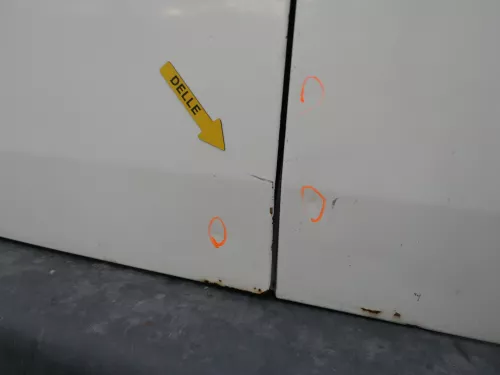 VW T5 Facelift T6 Flügeltür Klappe hinten rechts weiß R902 mit Scheibe (186898)