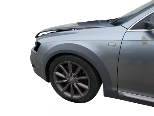 Audi A6 4F C6 Kotflügel vorne links grau LY7E Allroad Quattro 4F0821103E +Leiste (187000)