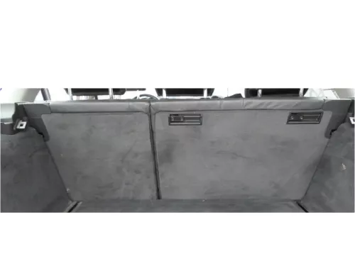 Aud A6 4F C6 Sitz Rückbank Rücksitzbank hinten 3-Punkt-Gurt schwarz Leder Milano (187036)